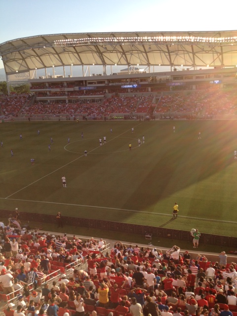 The second half kickoff.