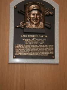 Gary Carter's plaque. R.I.P.