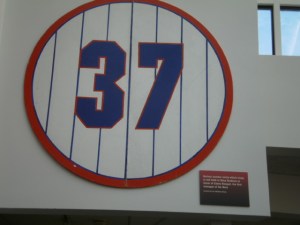 Casey Stengel's retired number from Shea Stadium.